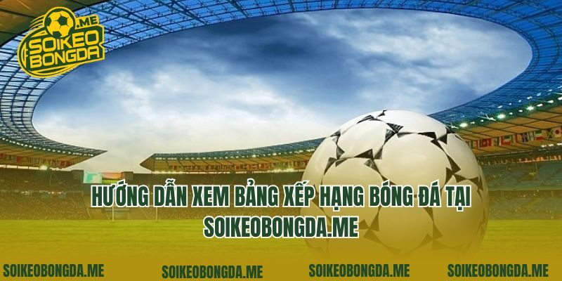 Hướng dẫn xem bảng xếp hạng bóng đá tại sunnycrown.com.tw